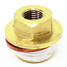 Torque Solution Oil Galley Plug (M18-1.5 to 1/8NPT Adapter), '02-'14 WRX & '04-'21 STi