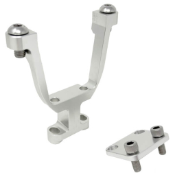 Torque Solution Coolant Expansion Tank Pedestal (Silver), '02-'07 WRX & '04-'21 STi