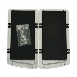 Verus Hood Louver Rain Guard Kit, Powdercoated Black, Large Only, '13-'20 BRZ/FR-S/86