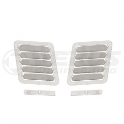 Verus Hood Louver Kit (Bare Aluminum), 2015-2021 WRX & 2015-2021 STi