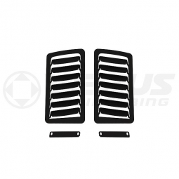Verus Hood Louver Kit, Large Louvers Only, Powder Coated Black, '13-'20 BRZ/FR-S/86
