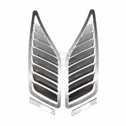 Verus Hood Louver Kit (Bare Aluminum), 2022-2025 WRX