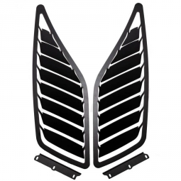 Verus Hood Louver Kit (Powder Coated Black), 2022-2025 WRX