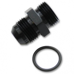 Vibrant -6AN Flare to AN Straight Cut Thread (3/4-16) w/ O-Ring Adapter Fitting
