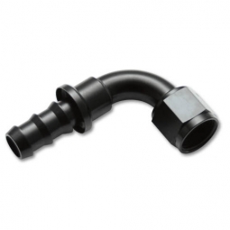 Vibrant -10AN Push-On 90 Deg Hose End Fitting (Aluminum)