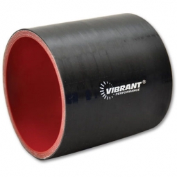 Vibrant Silicone Straight Coupler (5in I.D. x 3in Long) Black