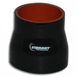 Vibrant Silicone Reinforced Transition Coupler (2.25in x 2.5in x 3in Long, Black)
