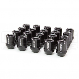 Rays Dura-Nut L32 Straight Type Lugs (12x1.5mm, 16 Lugs + 4 Locks, Black)